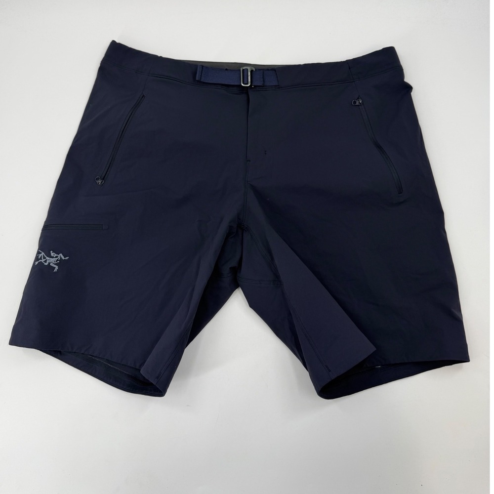 Arcteryx Palisade Shorts Womens 16 Navy Blue Hiking Trekking Technical Cargo